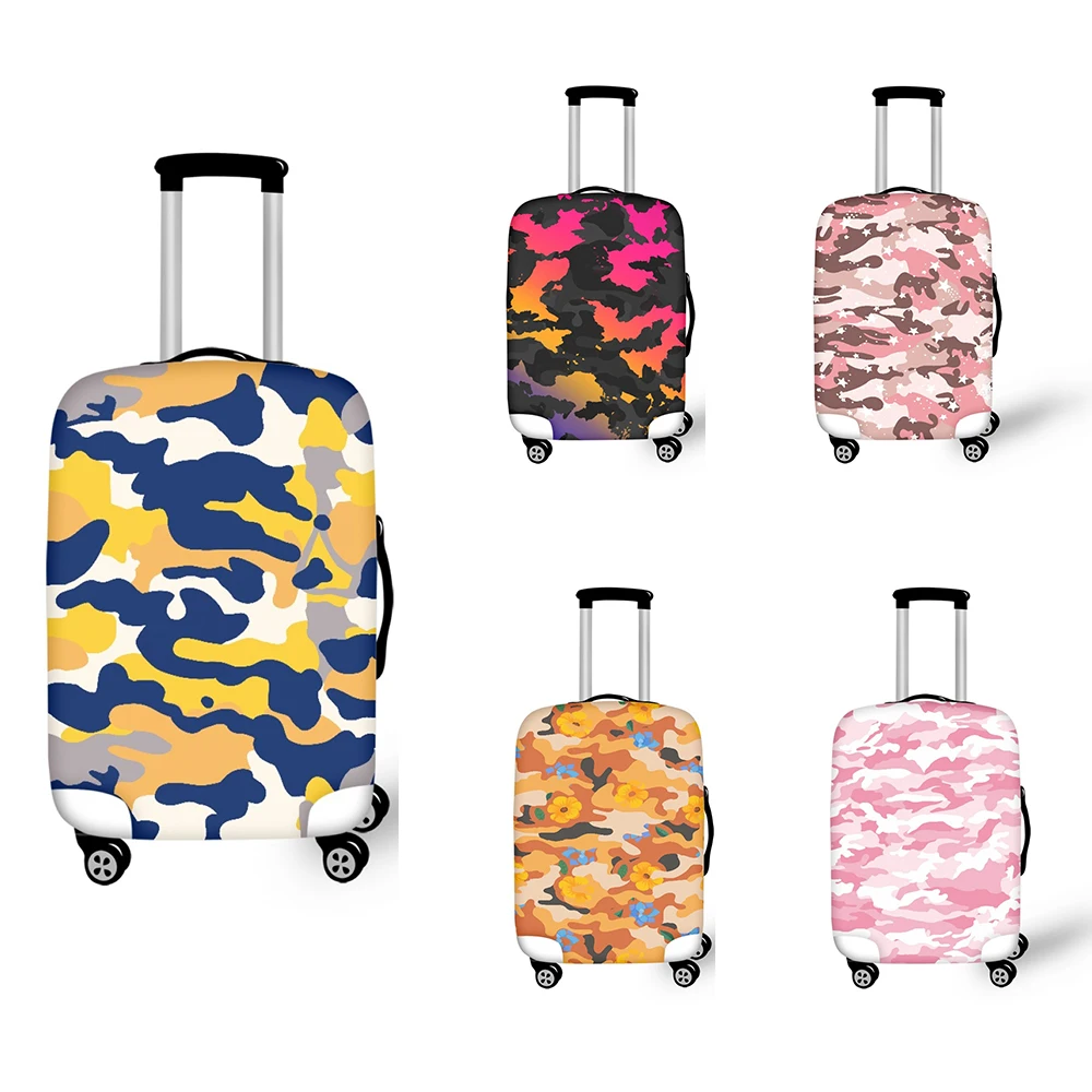 

FORUDESIGNS Travel Accessories Camouflage Print Waterproof and Wear-resistant Travel Luggage Cover walizki podróżne na kółkach