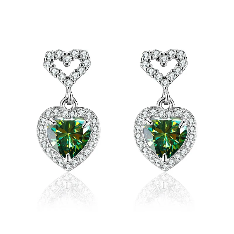 

Женские серьги-подвески с серебром 925 пробы, 1 карат