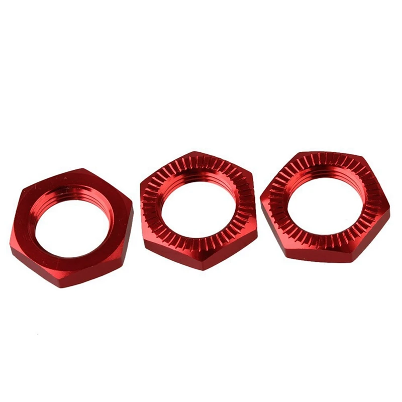 2023 Hot-12Pcs 17Mm Upgrade Wheel Hex Hub Nut Cover N10177 For RC1:8 Model Car,Red