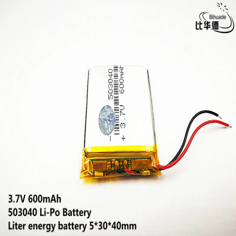 

10pcs Liter energy battery Good Qulity 3.7V,600mAH,503040 Polymer lithium ion / Li-ion battery for TOY,POWER BANK,GPS,mp3,mp4