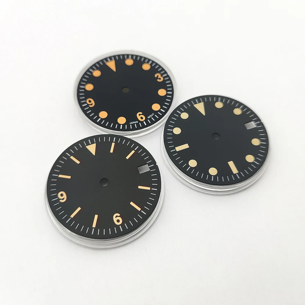 

28.5MM Night Light No Logo Dial Calendar Font Suitable For Japanese NH35/36 Automatic Mechanical Movement