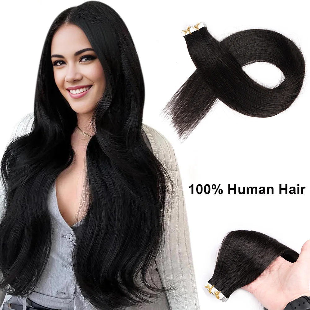 Лента для наращивания волос человеческие волосы бесшовная невидимая лента