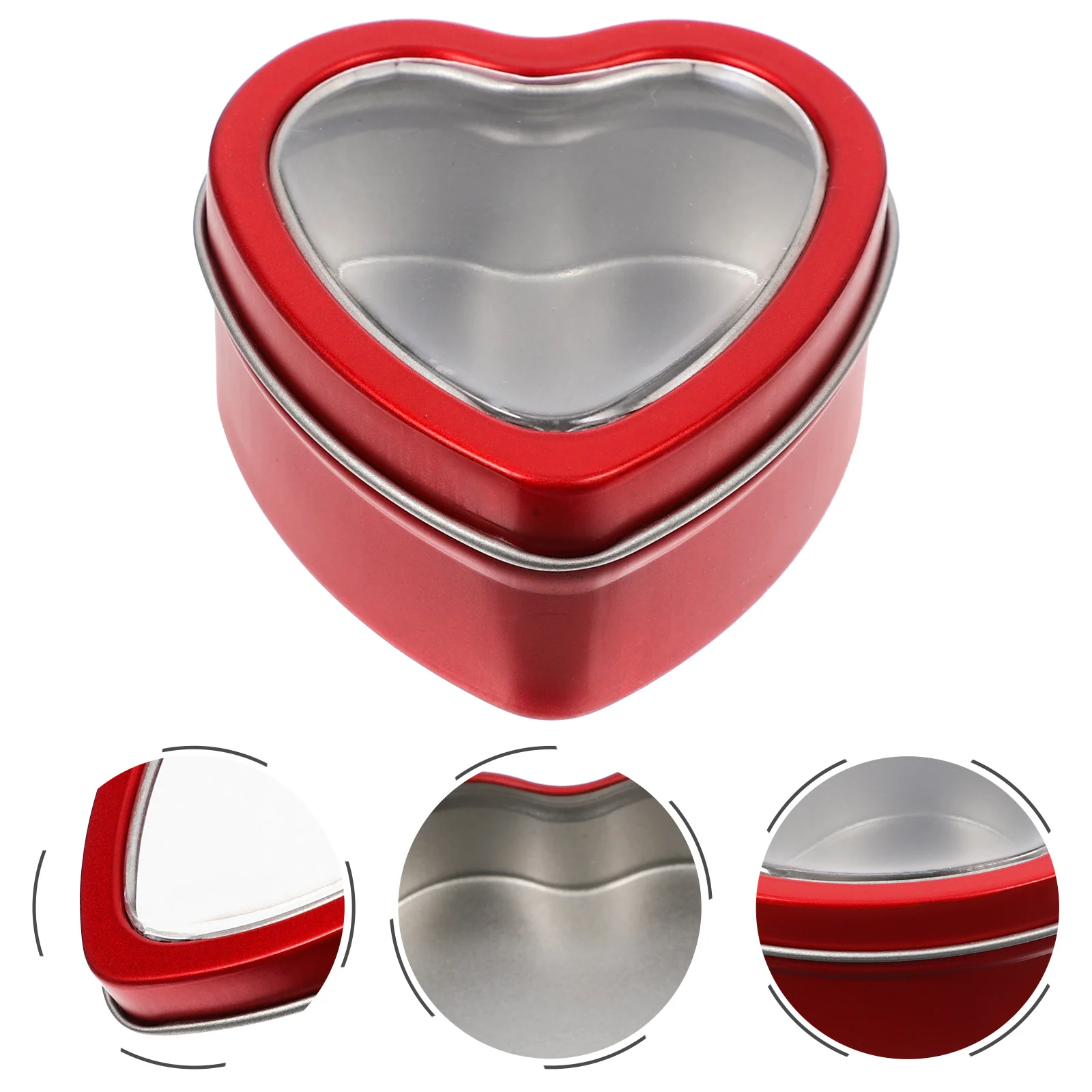 

Heart Shaped Box Boxes Favors Party Candy Cookie Tin Reusable Yoghurt Day Pot S Valentine Lid Gift Containers Wrapping Chocolate