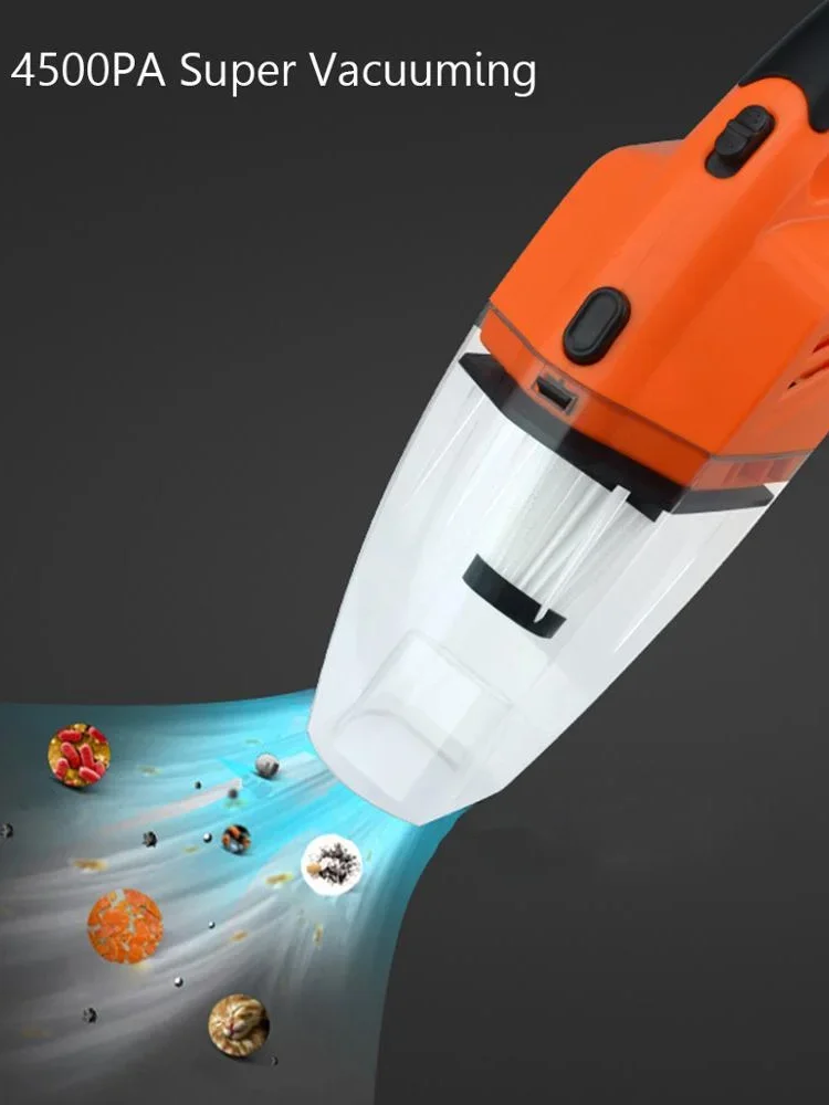 Портативный мини-пылесос для сухой и влажной уборки