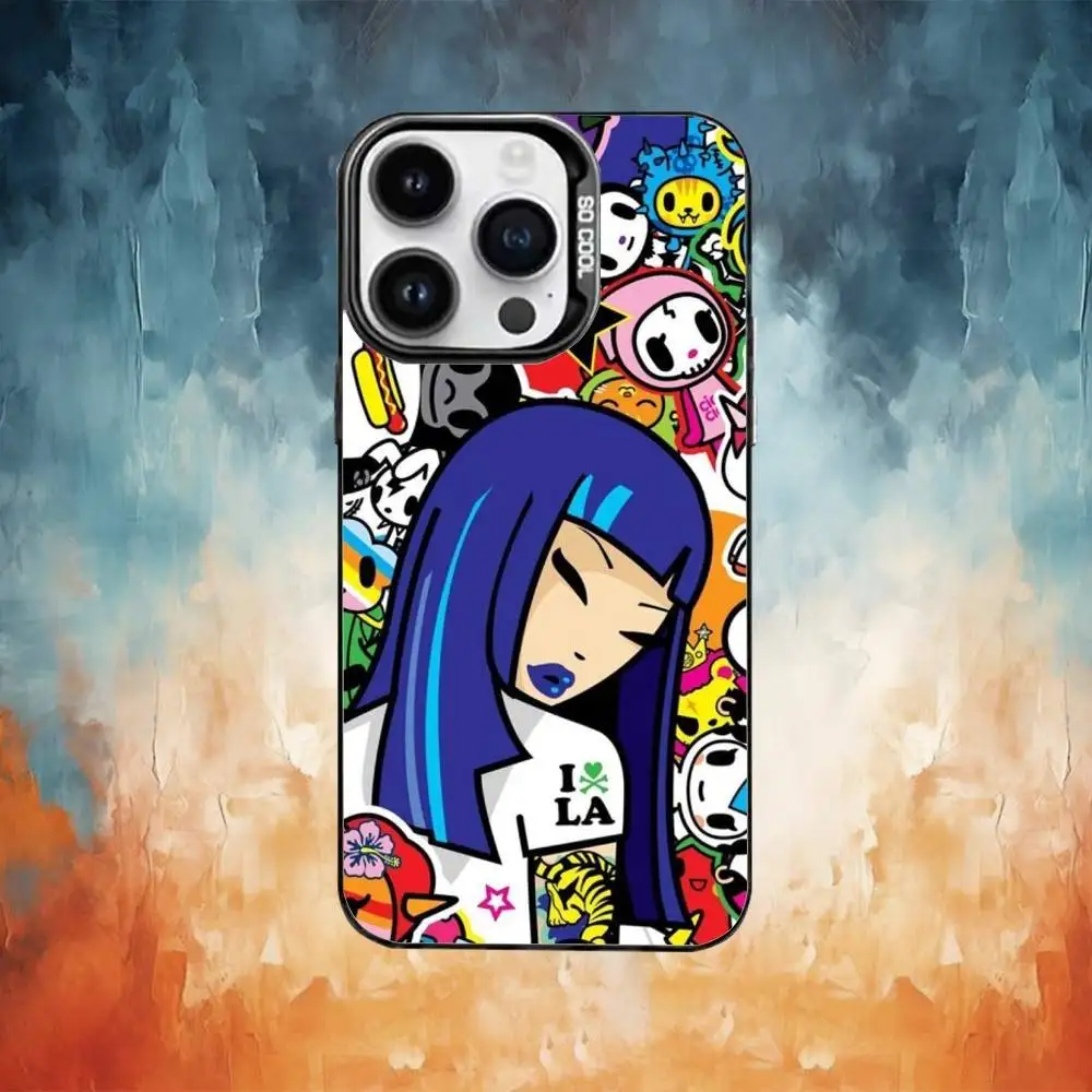 Чехол для телефона T-Tokidoki Comic Art, цвет серебристый, для iPhone 17 16 15 14 13 12 11 Pro Max Plus (art.: 3920d9fdfe420) - 3920d9fdfe420