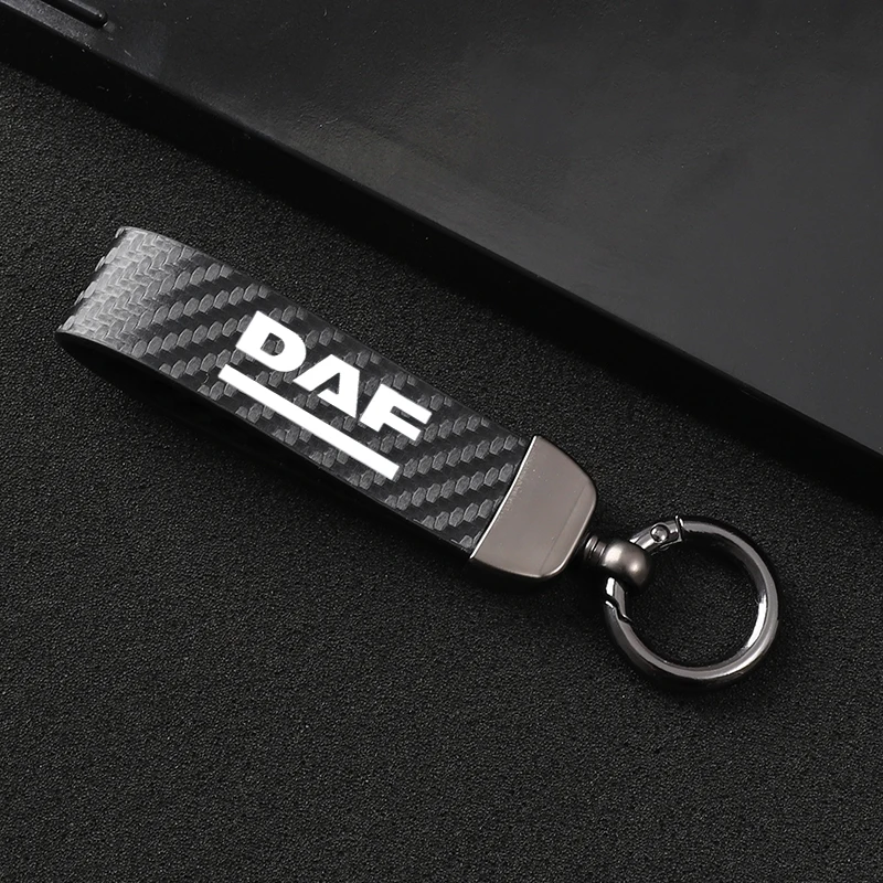 Автомобильный брелок из углеродного волокна кольцо для ключей DAF xf cf lf van
