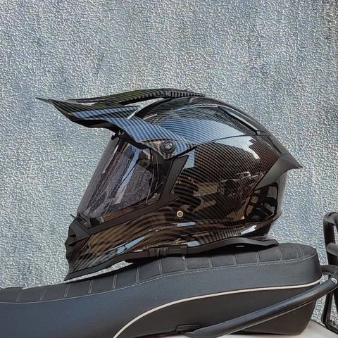 Новинка 2022, мотоциклетный шлем для мотокросса со встроенным солнцезащитным козырьком и очками, Аксессуары для мотоцикла, мотоциклетный шлем