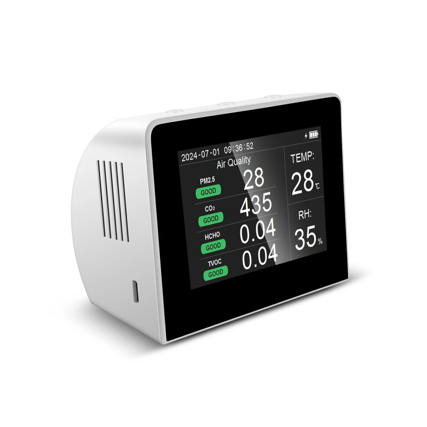 

K6-D детектор качества воздуха CO2 PM2.5 формальдегид TVOC Температура Влажность домашний мониторинг качества воздуха, демонстрационная помощь