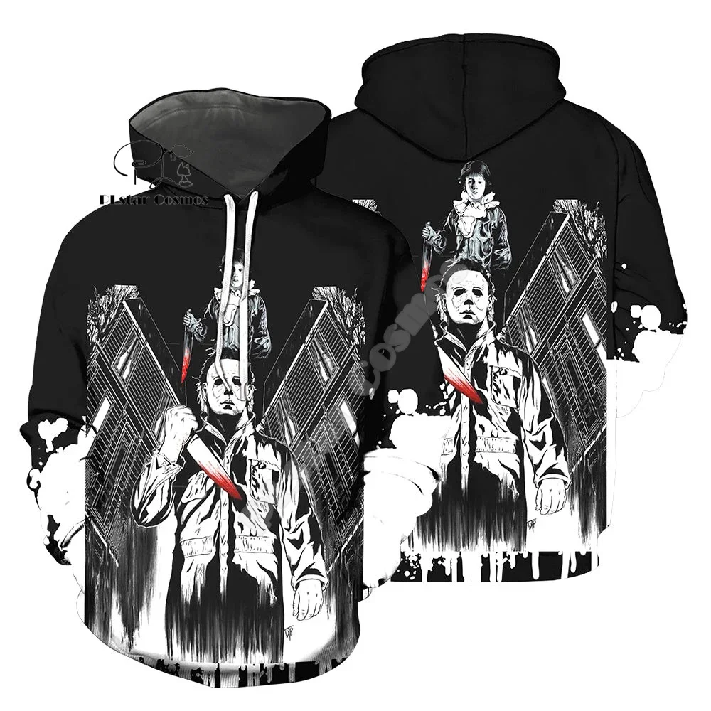 Новая мода Хэллоуин ужас персонаж фильма Майкл Майерс Джейсон Косплей 3DPrint