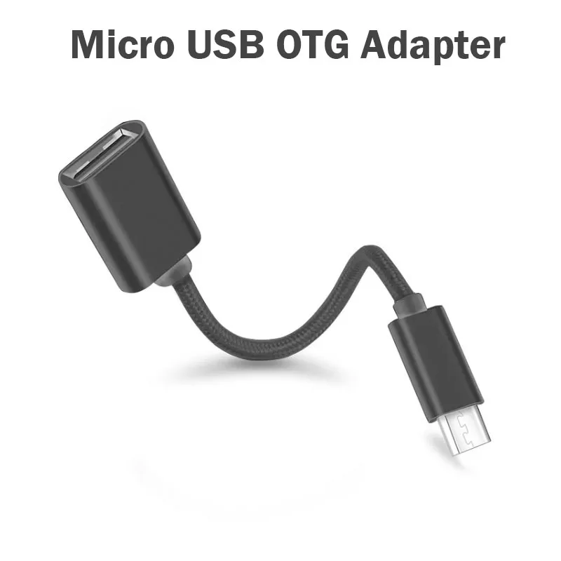 

Micro USB OTG Adapter Micro to USB OTG Nylon Braided Cable for Android