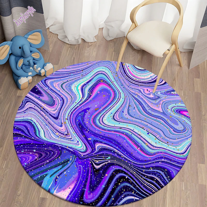 

Modern light luxury fashion round carpet soft flannel floor mat bedroom carpet kitchen carpet customizable carpet bedroom decor