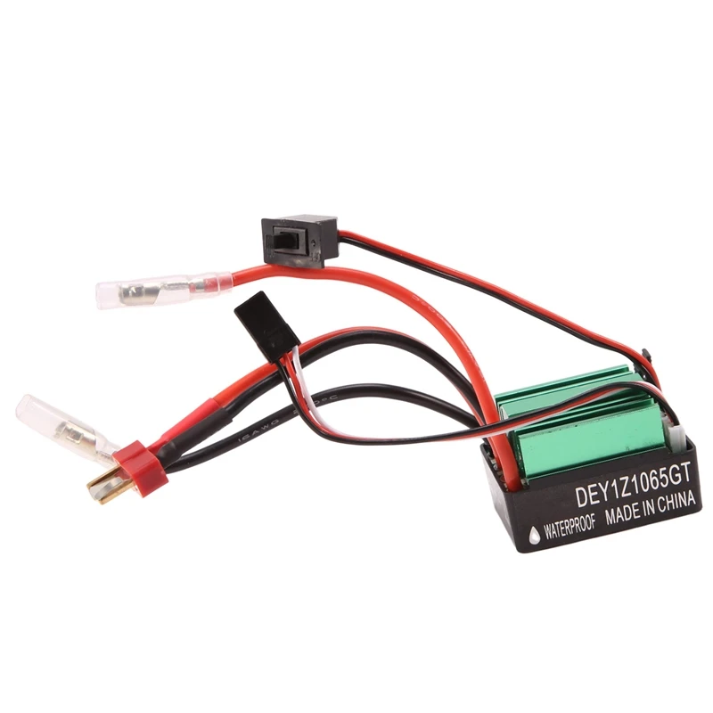 65A ESC Waterproof Brushed Electric Speed Controller With T Plug For Traxxas Trx4 Axial SCX10 HSP RC4WD HPI RC Car
