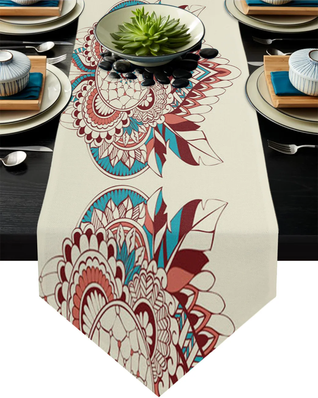 

Геометрические Цвета, цветы, перо, новая настольная дорожка, Свадебный банкетный стол, Настольная дорожка для кухни, обеденного стола