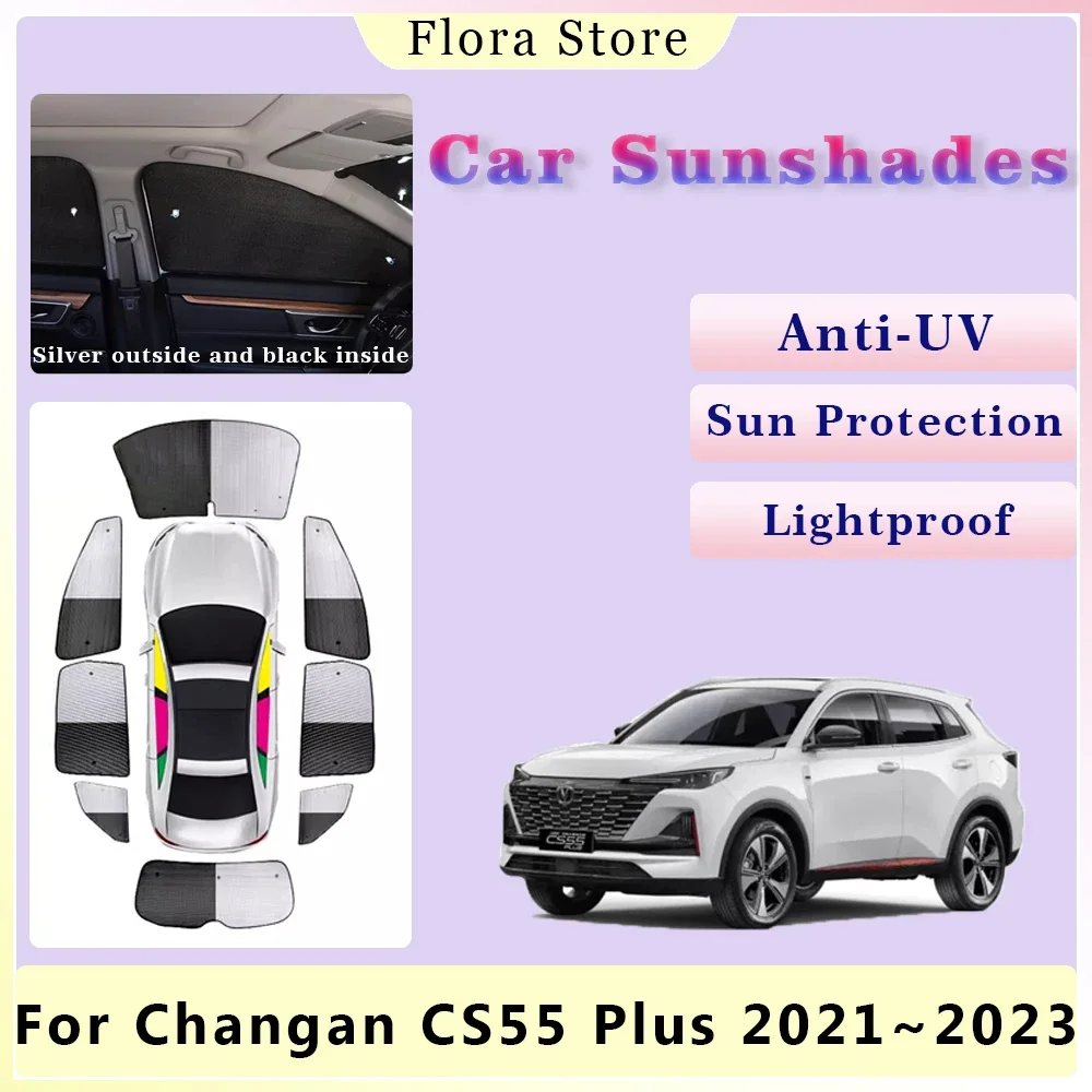 Для Changan CS55 Plus II 2021 2022 2023 полное покрытие окон лобовое стекло автомобильные