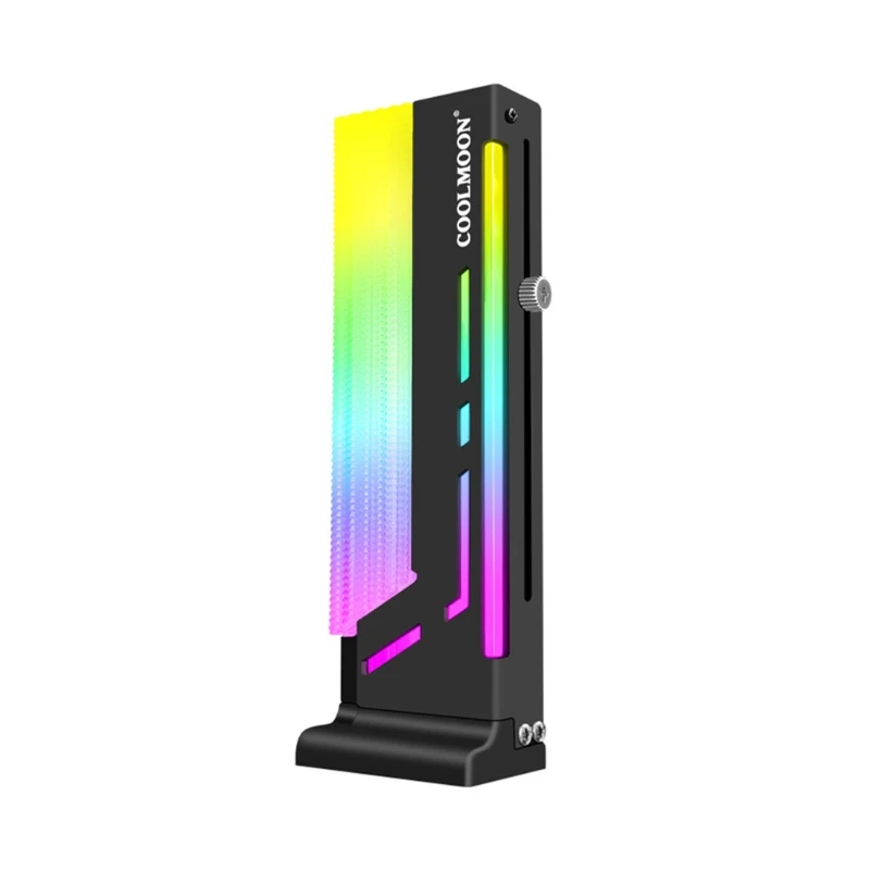 

Coolmoon CM-GH2 Vertical GPU Support Bracket Colorful 5V A-RGB Bracket Computer Graphics Video Card Stand GPU Holder