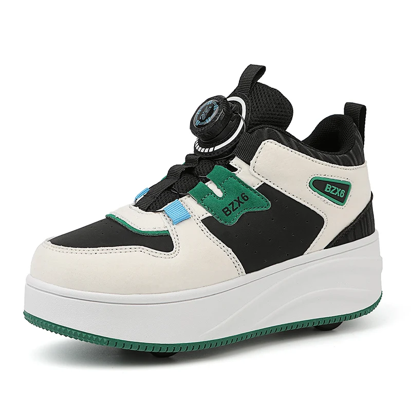 Роликовые коньки Обувь для скейтбординга двойного назначения Двойные