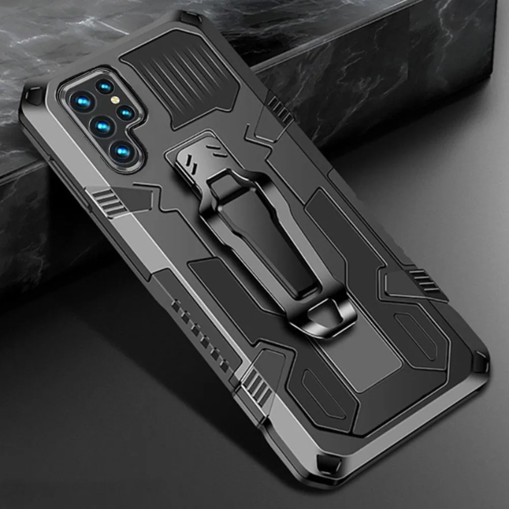 

Shockproof Case For Samsung Galaxy S23 Ultra S22 S21 S20 FE 5G Rugged Hybrid Stand Back Cover For Samsung Note 20 Ultra Funda