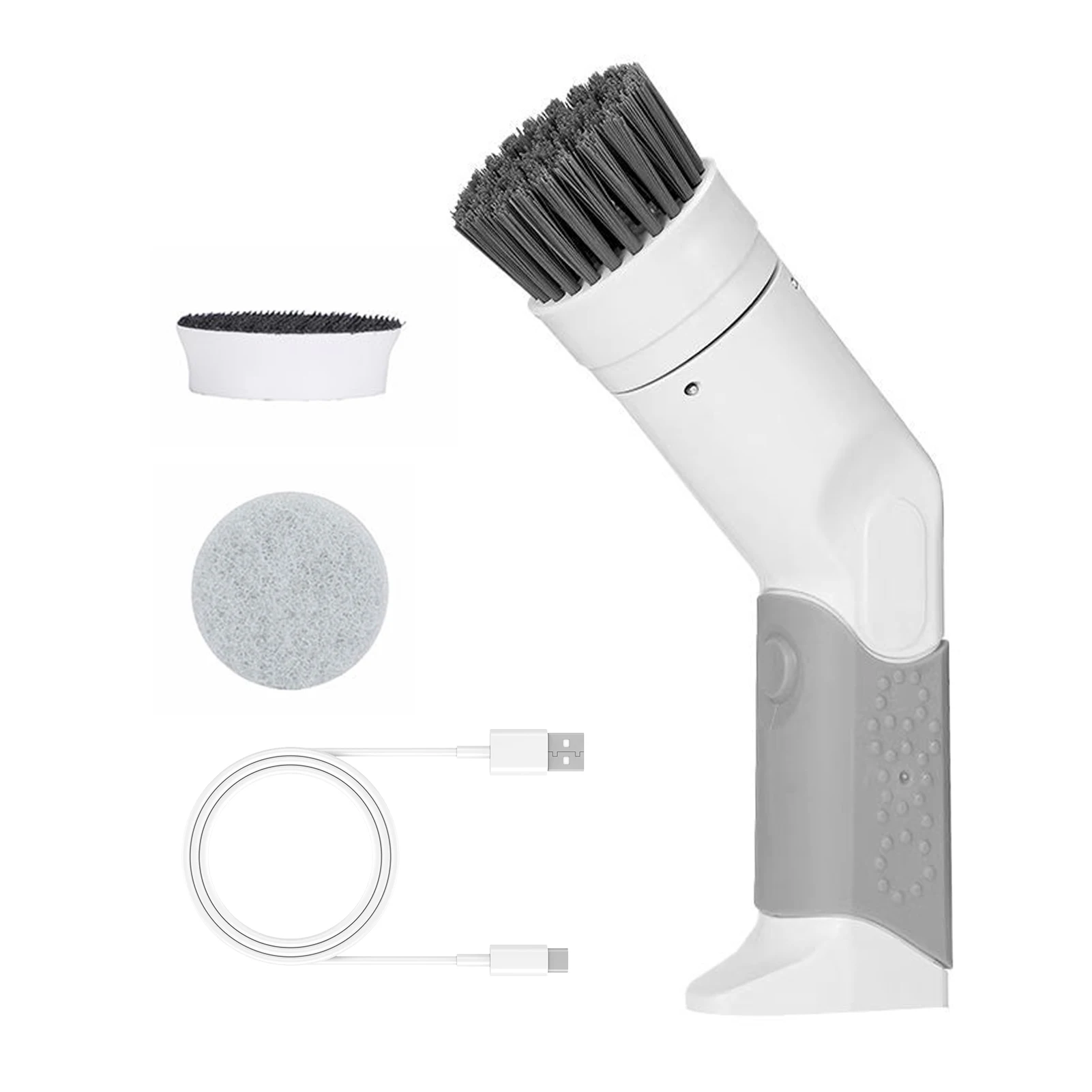 

Electric Cleaning Brush Electric Cleaning Brush With 2 Brush Heads Handheld Shower Cleaner Brush For Bathroom Shower Tub Kitchen