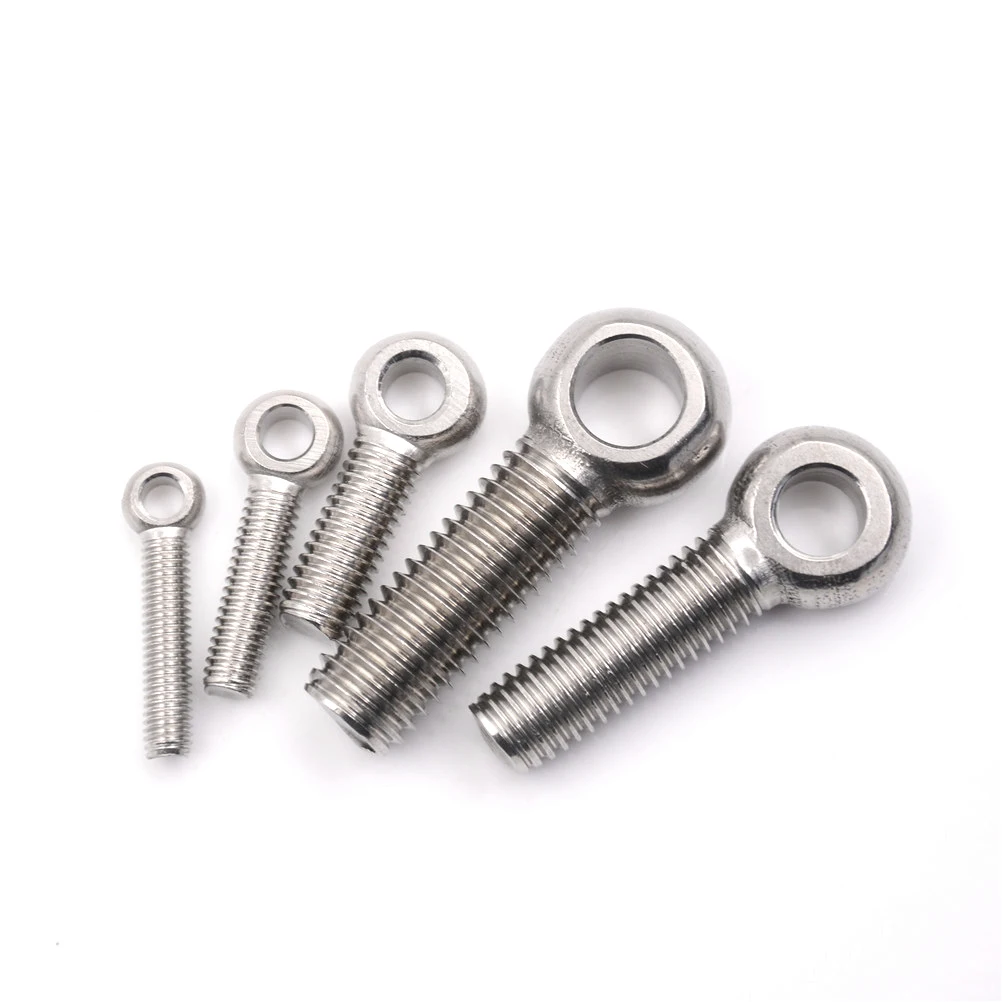 

5PCS/lot M5 M6 M8 M10 stainless steel eye bolt stud articulated anchor bolt fasterners Drop Shipping -81