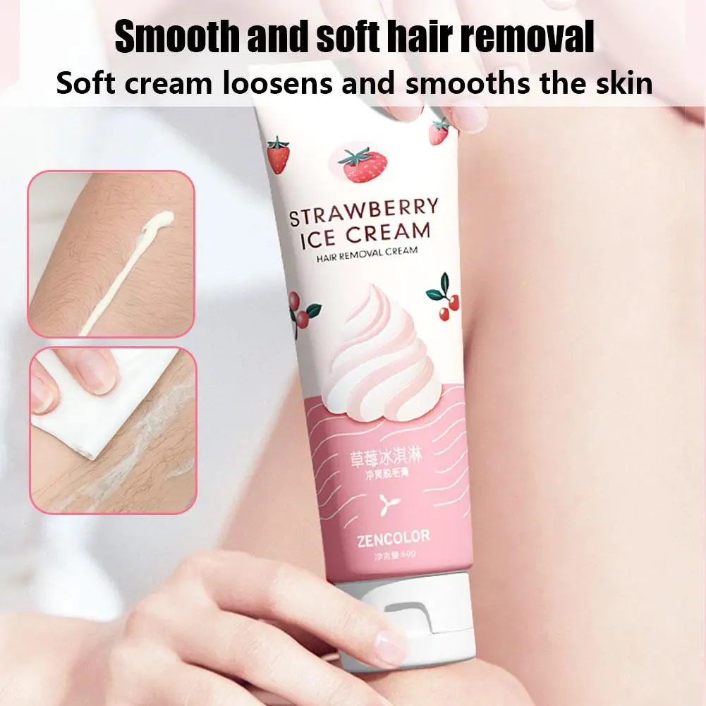 Клубничное мороженое освежающий крем для удаления волос мягкие аксессуары на