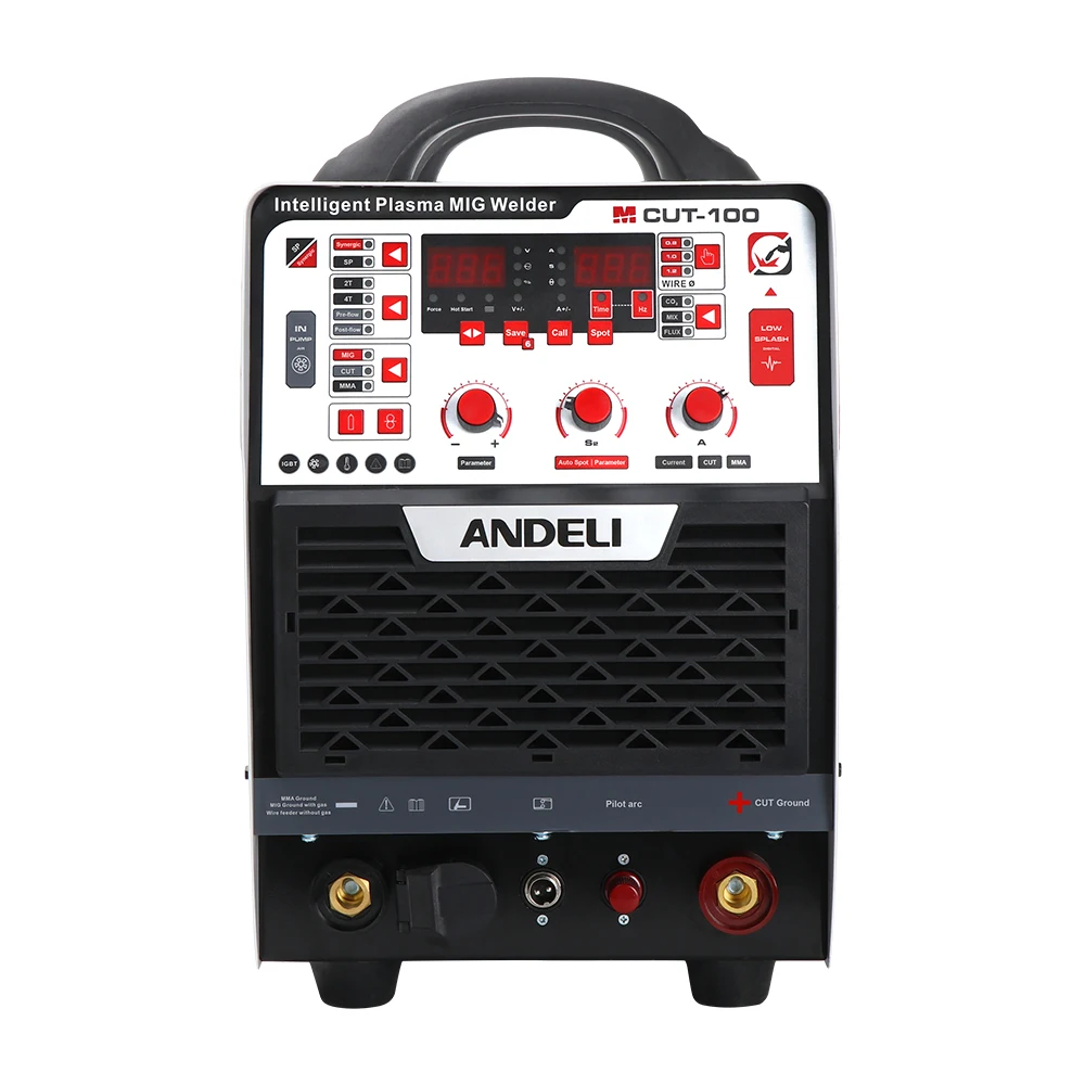 ANDELI MCUT-100 Multifunctional Plasma Cutting Machine CUT/MIG/MMA 3 IN 1 Industrial HF 380V