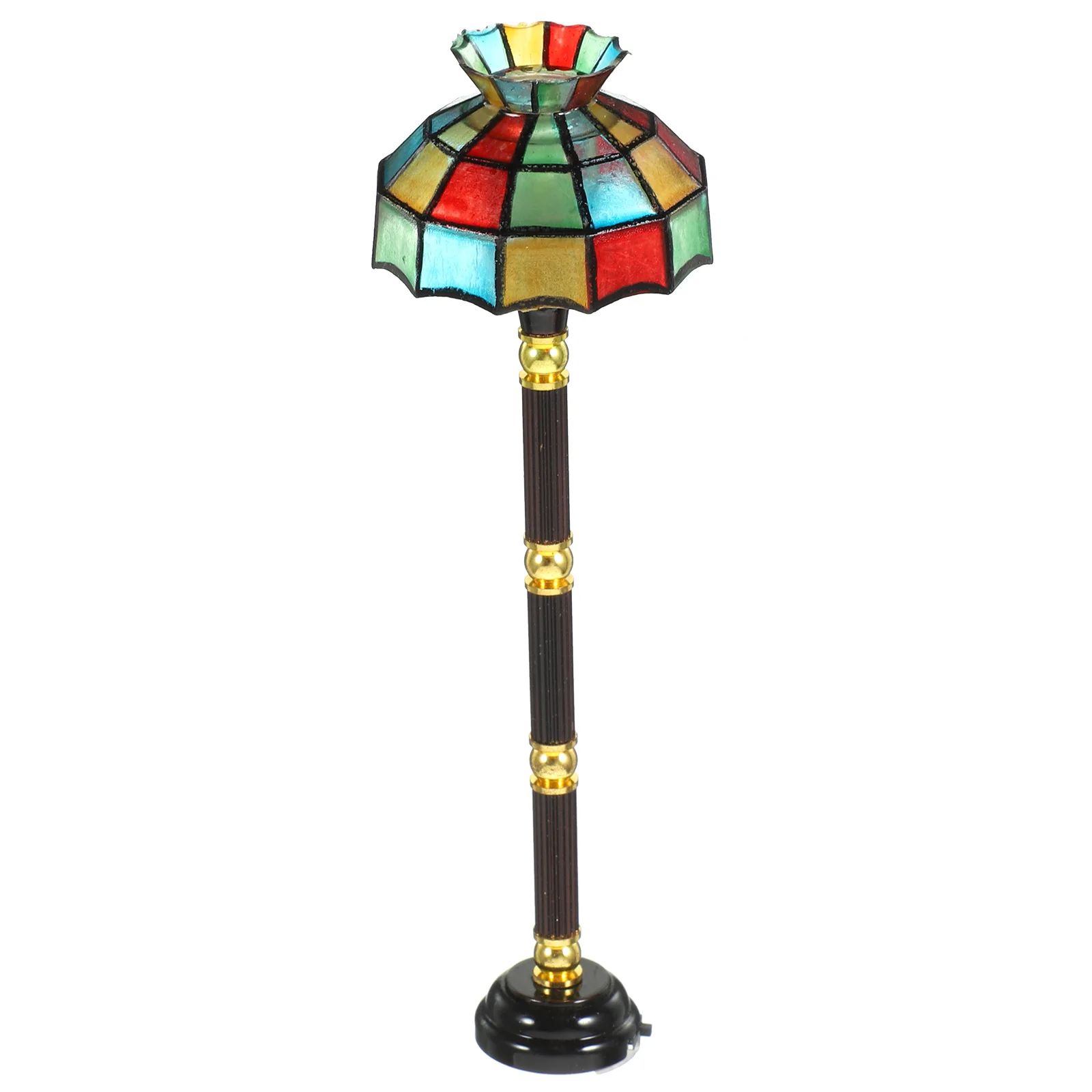 

LED Mini Lamp House Floor Light Decor Prop Simulation Model Accessories Miniature