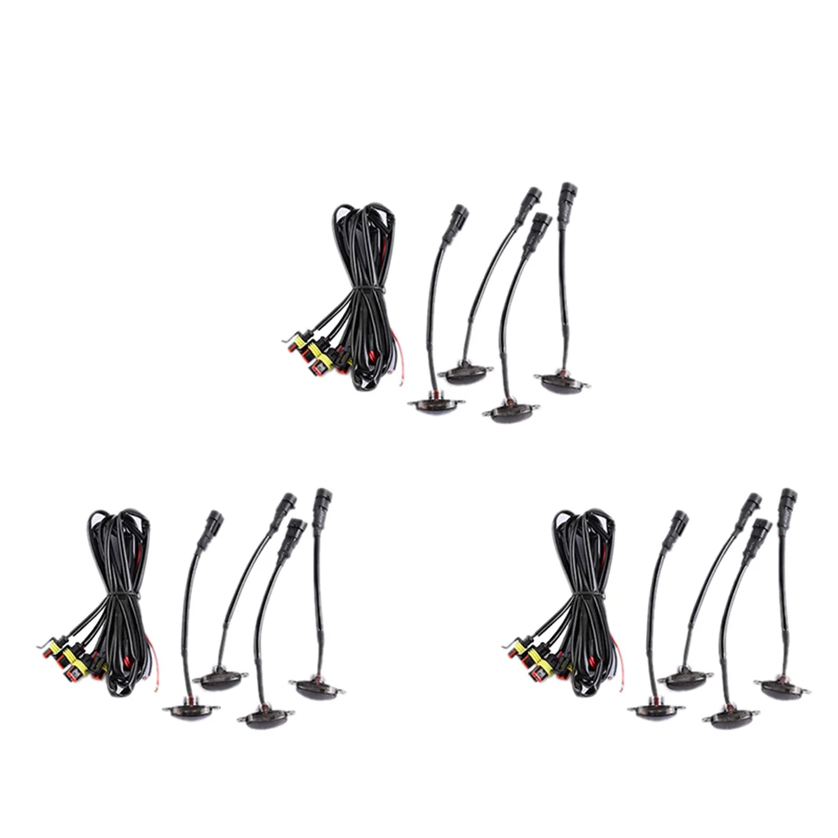 

3X автомобильная светодиодная передняя решетка Копченый янтарь светильник ры дневные ходосветильник огни s лампа для универсального пикапа SUV грузовик Седан