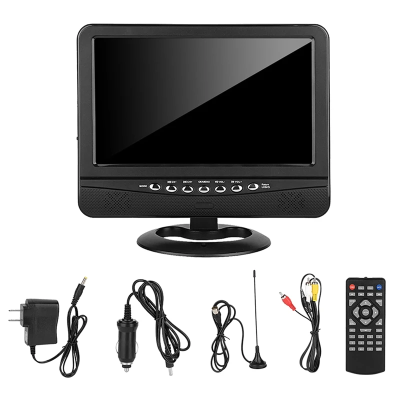 

Portable 9 Inch Car Analog TV Player LCD Color Screen Radio Mini Digital Wide Viewing Angle Video Player Monitor