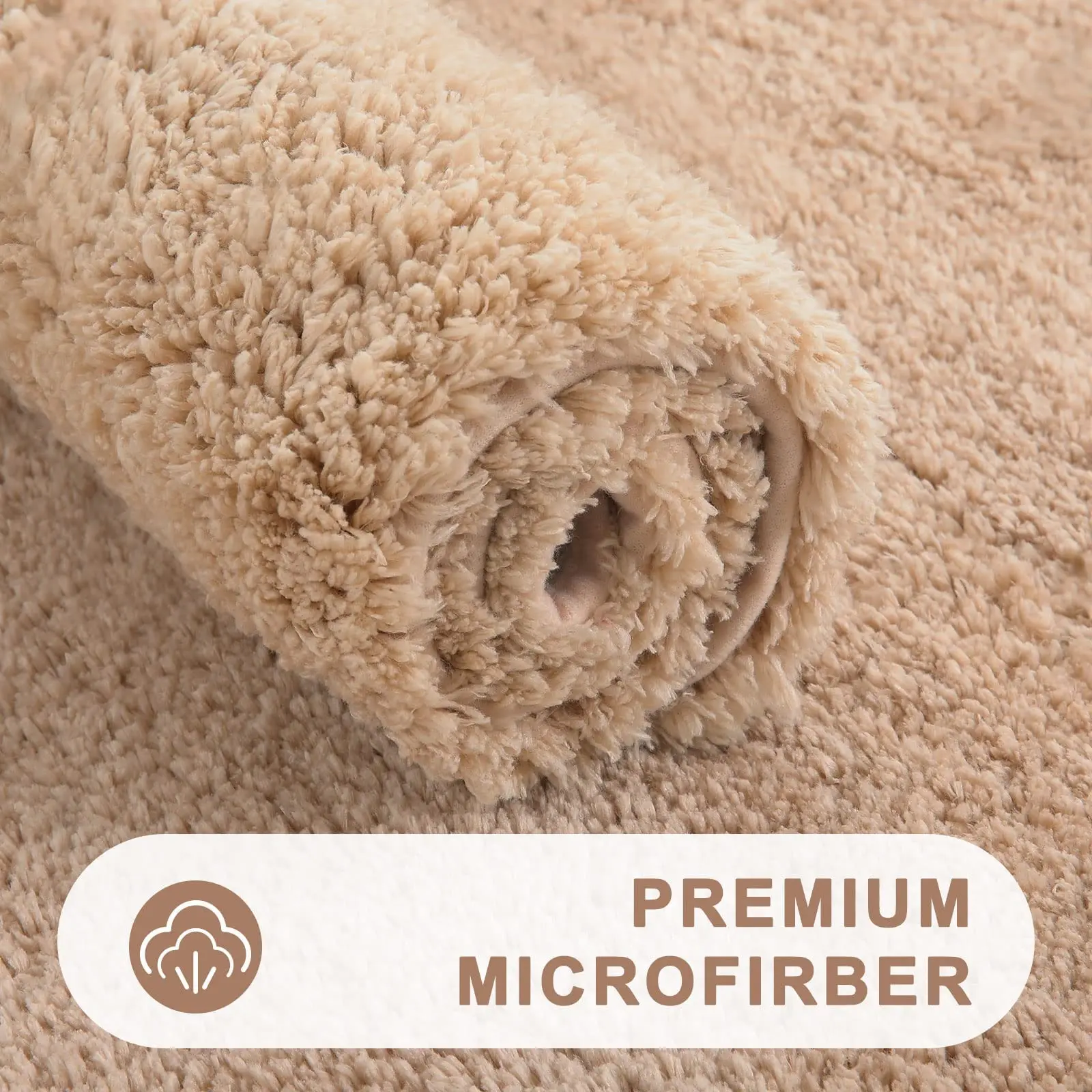 Kitinjoy Пушистые коврики для ванной комнаты Нескользящий моющийся впитывающий