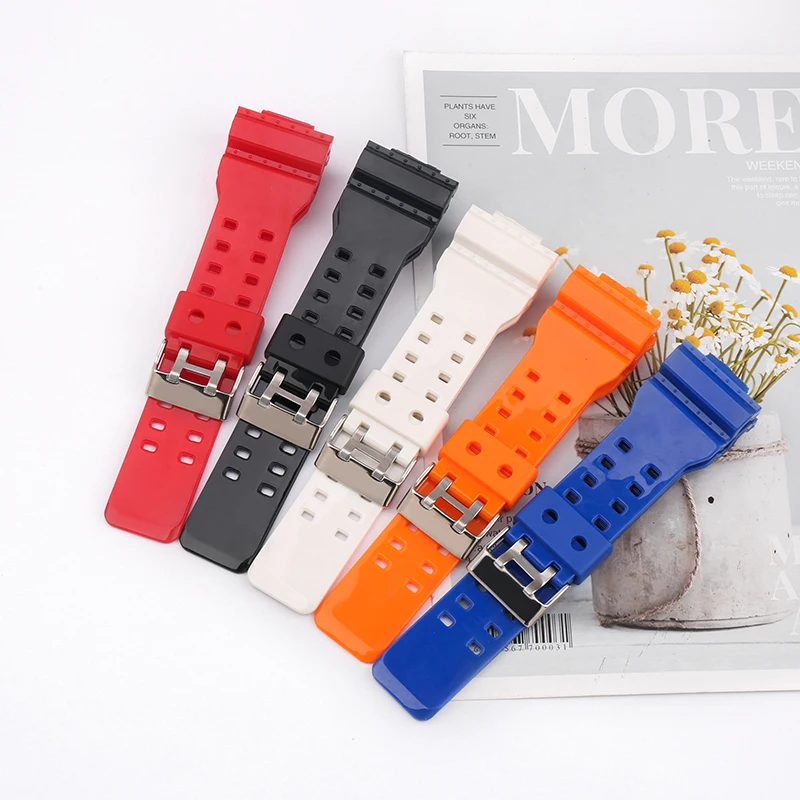 Watch Accessories Resin strap case for Casio G-shock GA110 120 140 GD100 GAX GLS Outdoor Sports Rubber watch strap Watchbands