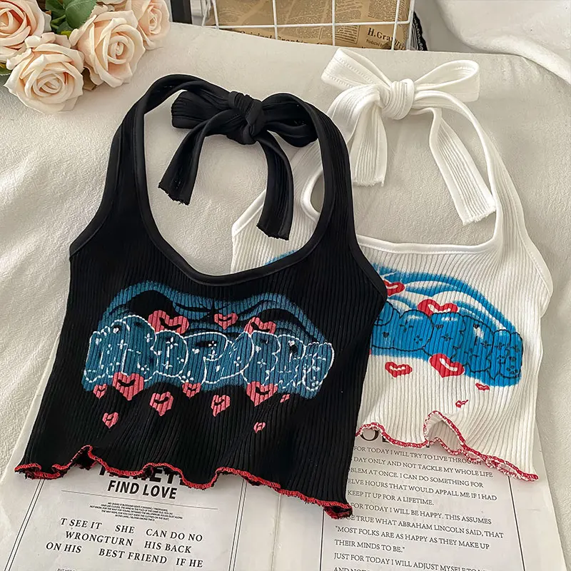 Лидер продаж жилет с лямкой через шею для девочек привлекательные милые женские