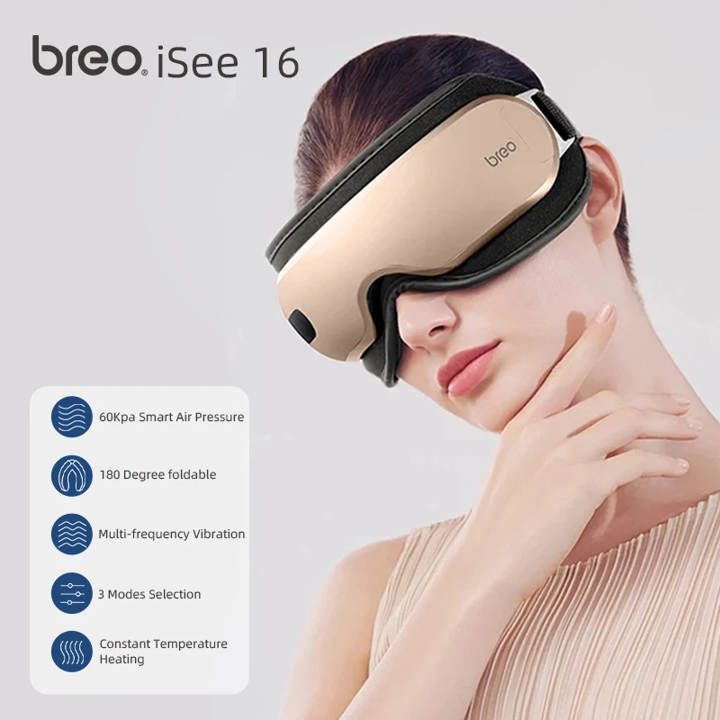 

Breo iSee 16 4D Smart Airbag Vibration Eye Massager Eye Acupoint Massage with Heating and Soothing Music Device