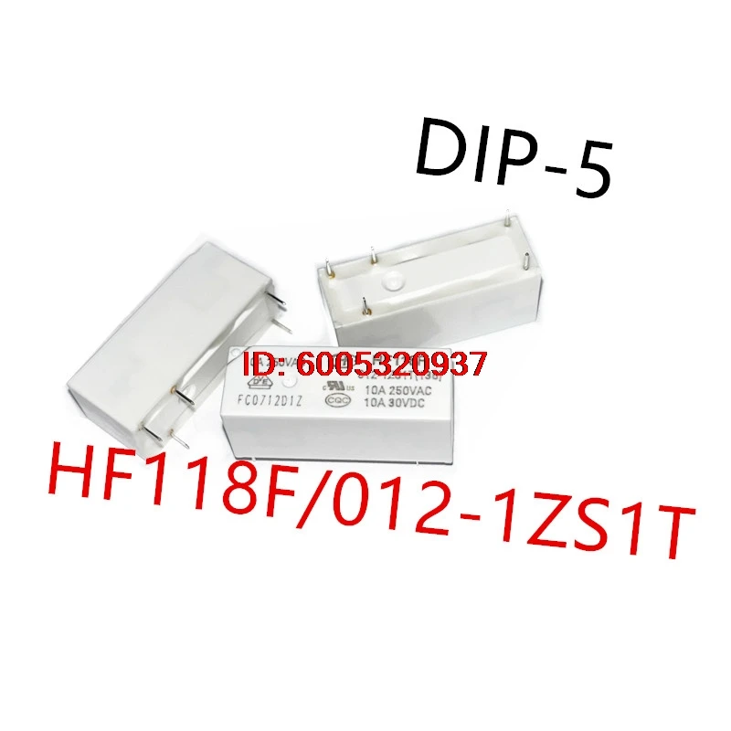 Фото 10 штук HF118F/005-1ZS1T, HF118F/012-1ZS1T, HF118F/024-1ZS1T DIP-5. Новое силовое реле HF118F-024-1ZS1T, HF118F-012-1ZS1T. №3