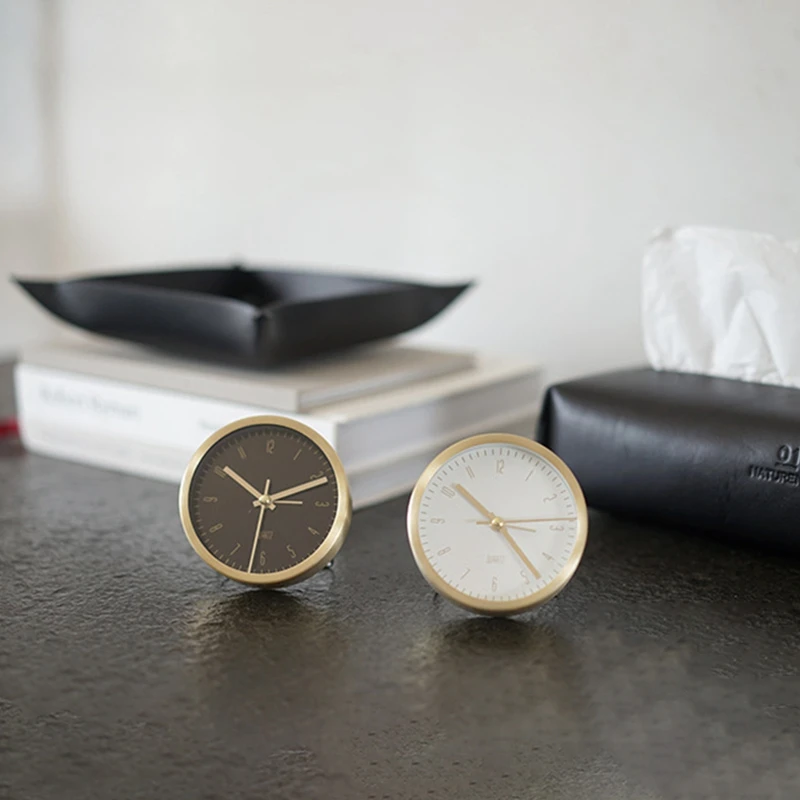 

Student Alarm Clock Circular Pointer Clocks Creative Child Desktop Bedside Furnishings Multifunctional Silent Clocks Home Decor