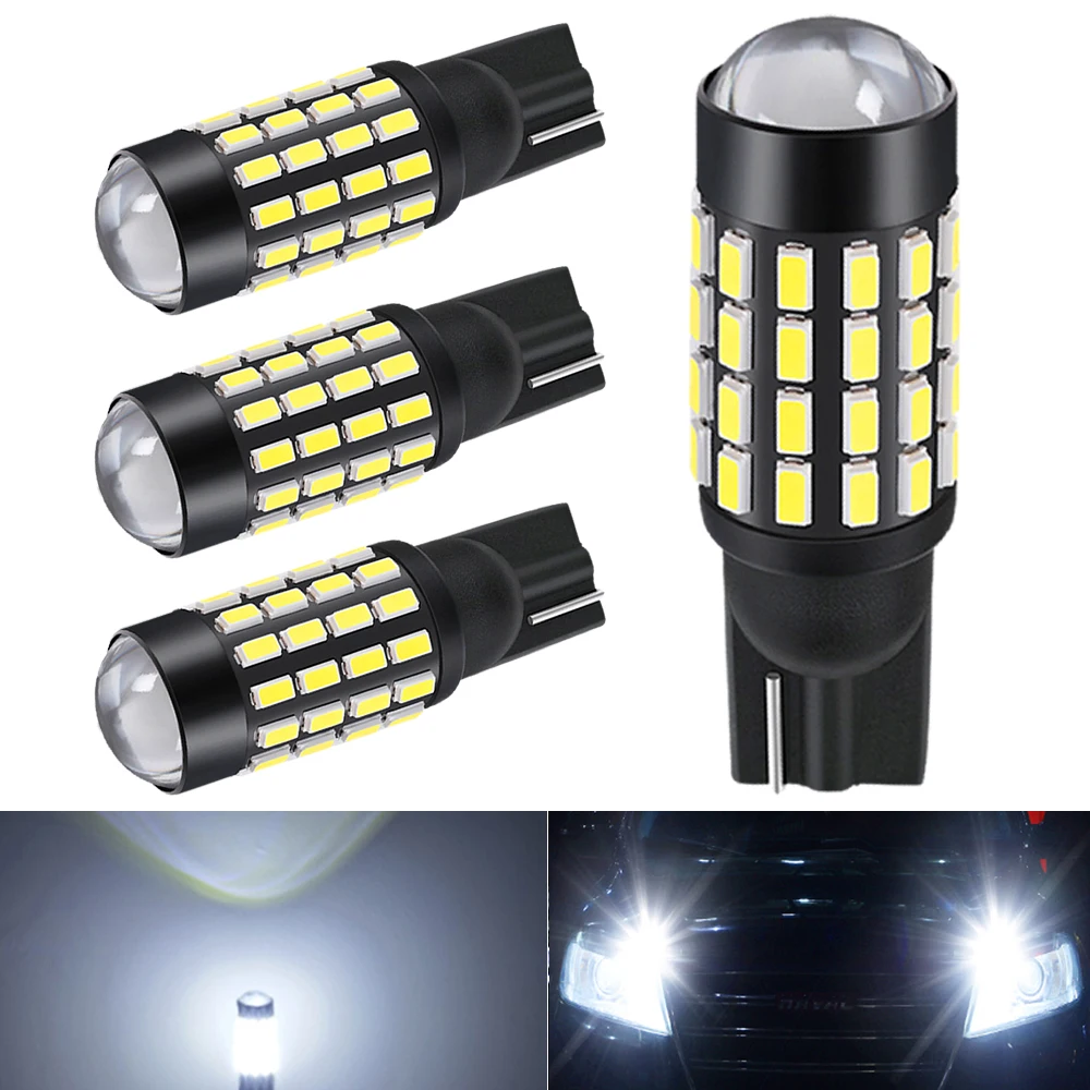

Комплект высококачественных светодиодных задних фонарей T10 W5W 168 192 3014 SMD 12 В, Автомобильные светодиодные лампы CANBUS без ошибок, автомобильные ...