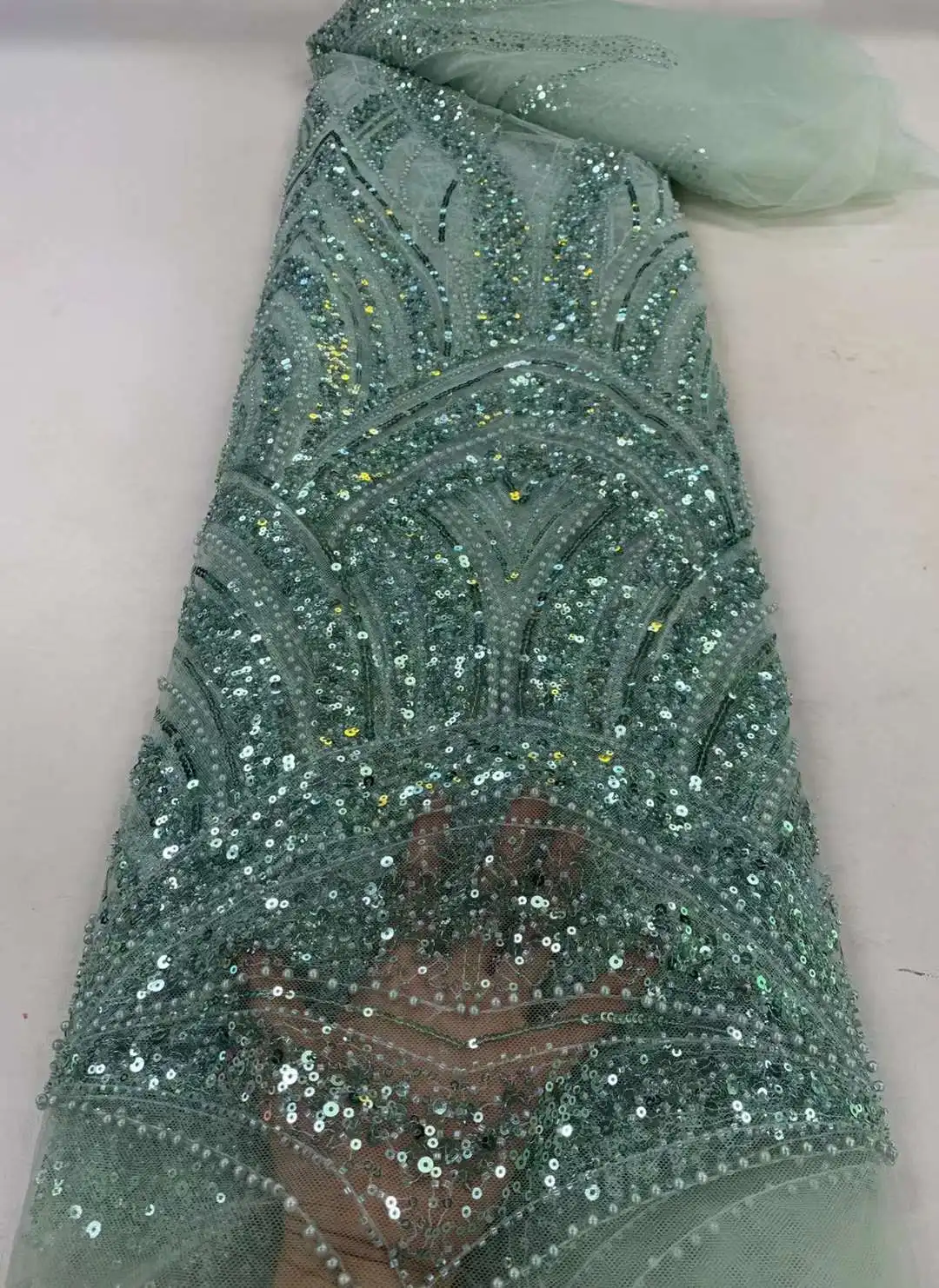 

Роскошное Африканское кружево, тюль, кружевная ткань, ткань с вышивкой бисером, высокое качество 2023, нигерийское Сетчатое кружево для женщин