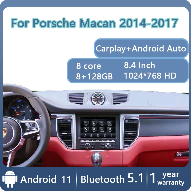 8 4 &quotдля porsche Macan 2014-2017 Android 11 мультимедийный плеер автомобильный радиоприемник