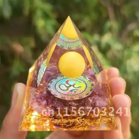 Камень оргонит кристаллы пирамиды Природная Энергия ОРГОН генератор для