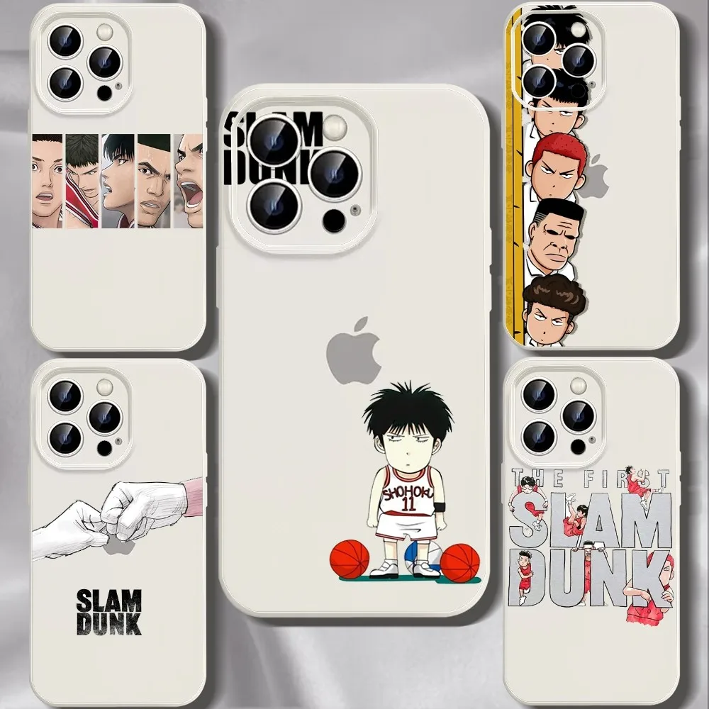 Slam Dunm Phone Case For Iphone 11 13 14 Pro Max X Xr Xs Se2020 12mini White Cover