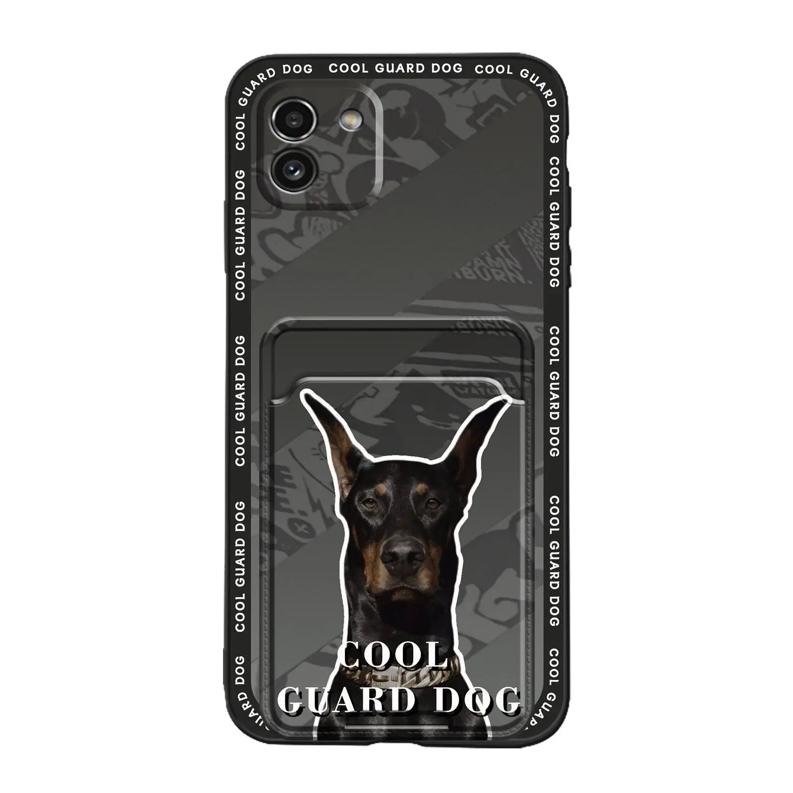 Защитный чехол для телефона с отделением карт Samsung Galaxy A03 Global/SM-A035F силиконовая