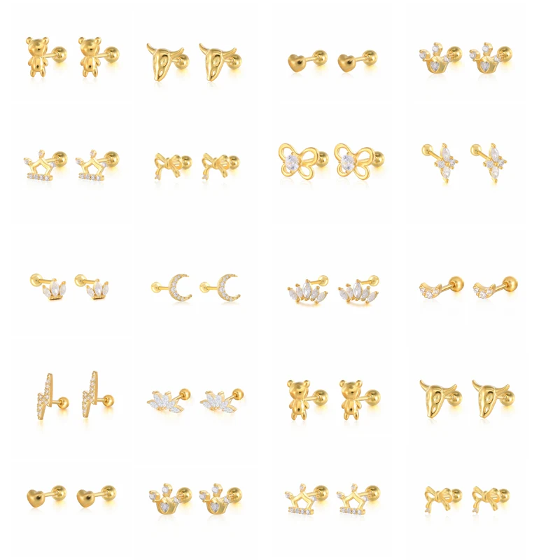 

Богемные серьги-гвоздики с кристаллами циркония серьги в стиле пирсинга для женщин серьги Модные ювелирные изделия серьги в стиле Ins одинак...