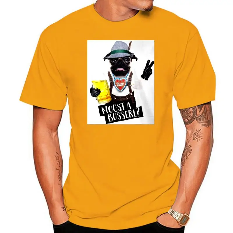 

Oktoberfest T-Shirt mogst a busserl Bayrisch Bayern Hund Mops Mass Bier tshirt hot new fashion top SdyT.Sty shirts