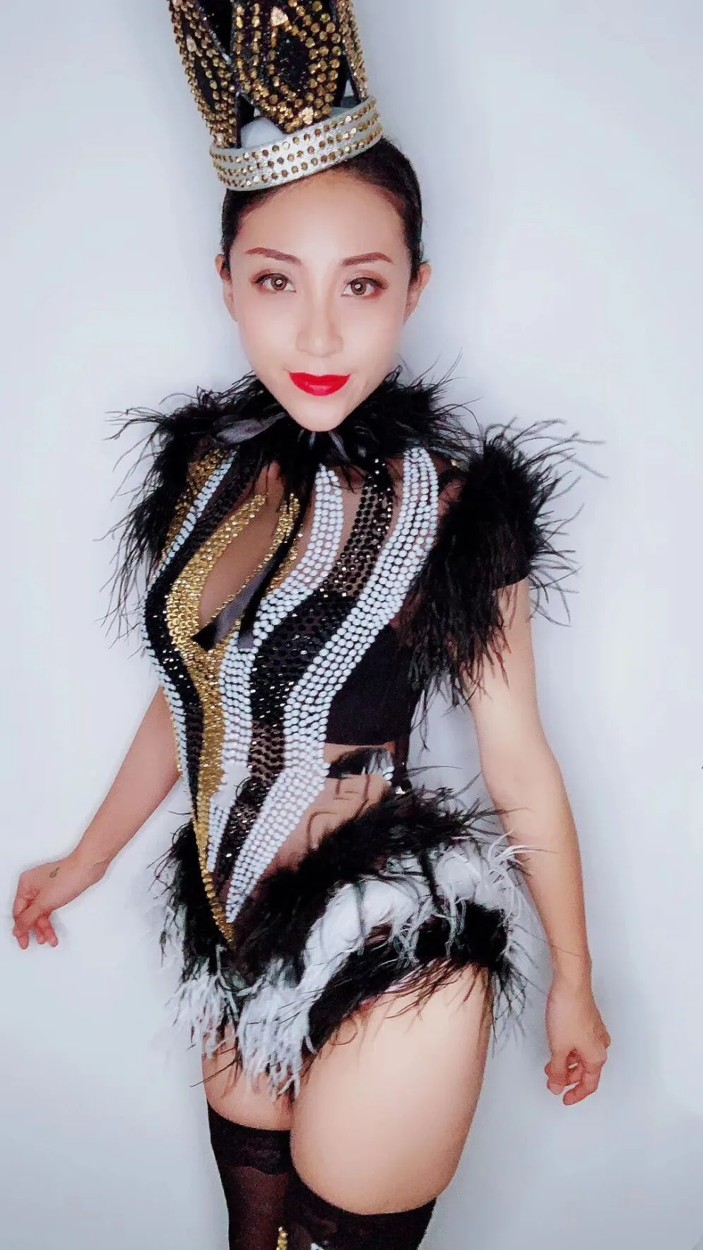 Женский костюм для современных танцев певицы сексуальное прозрачное боди с