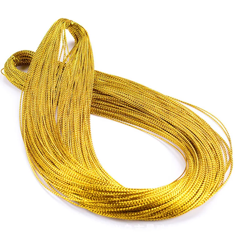 Эластичная лента Fiat 1 0 мм золотистая/Серебристая круглая эластичная для шитья