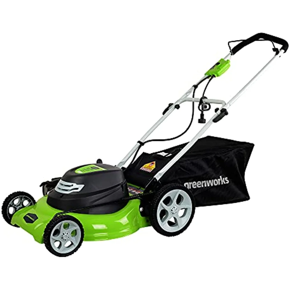 

Greenworks 12 Amp 20-Inch 3-in-1Electric Corded Lawn Mower, 25022