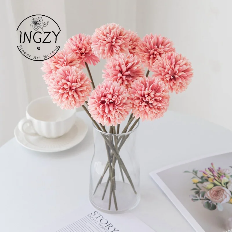 10/Silk Hydrangea Vase for Home Room Decor Wedding Bouquet Outdoor Garden Bridal Accessories Clearance Cheap Artificial Flower
