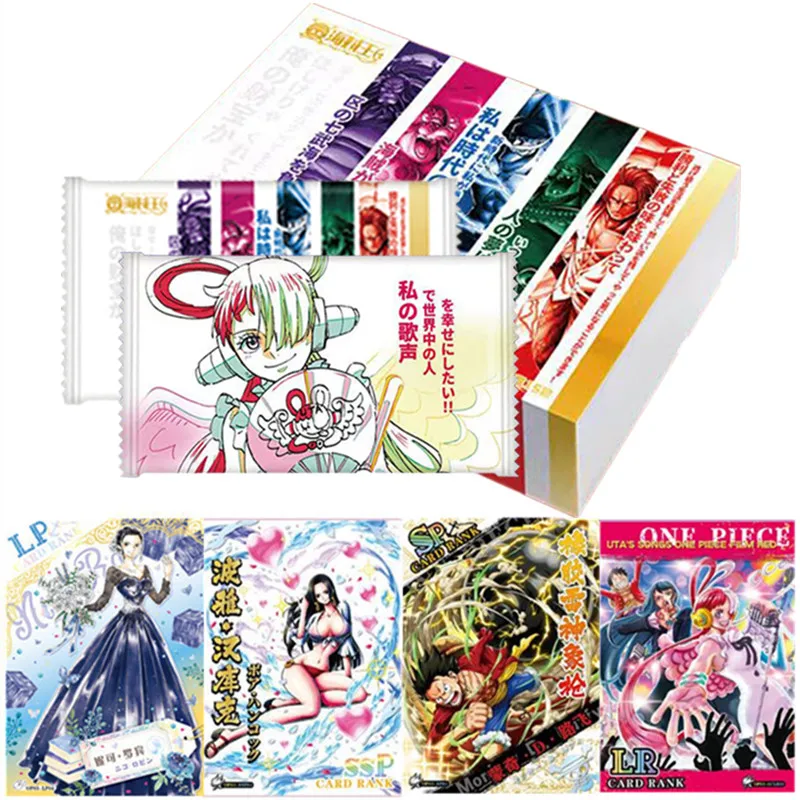 

Original One Piece King of the War Collection Cards Anime Figure Luffy Zoro Nami Rare Cards Game Collectibles Cards for Children