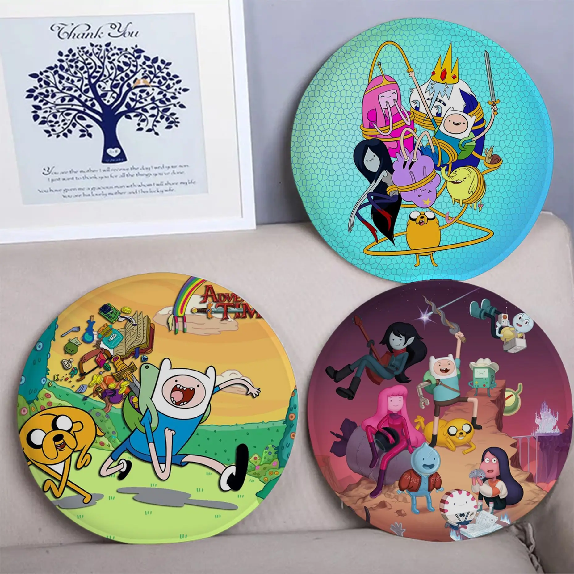 

Adventure Time-S European Stool Pad Patio Home Kitchen Office Chair Seat Cushion Pads Sofa Seat 40x40cm Chair Cushions