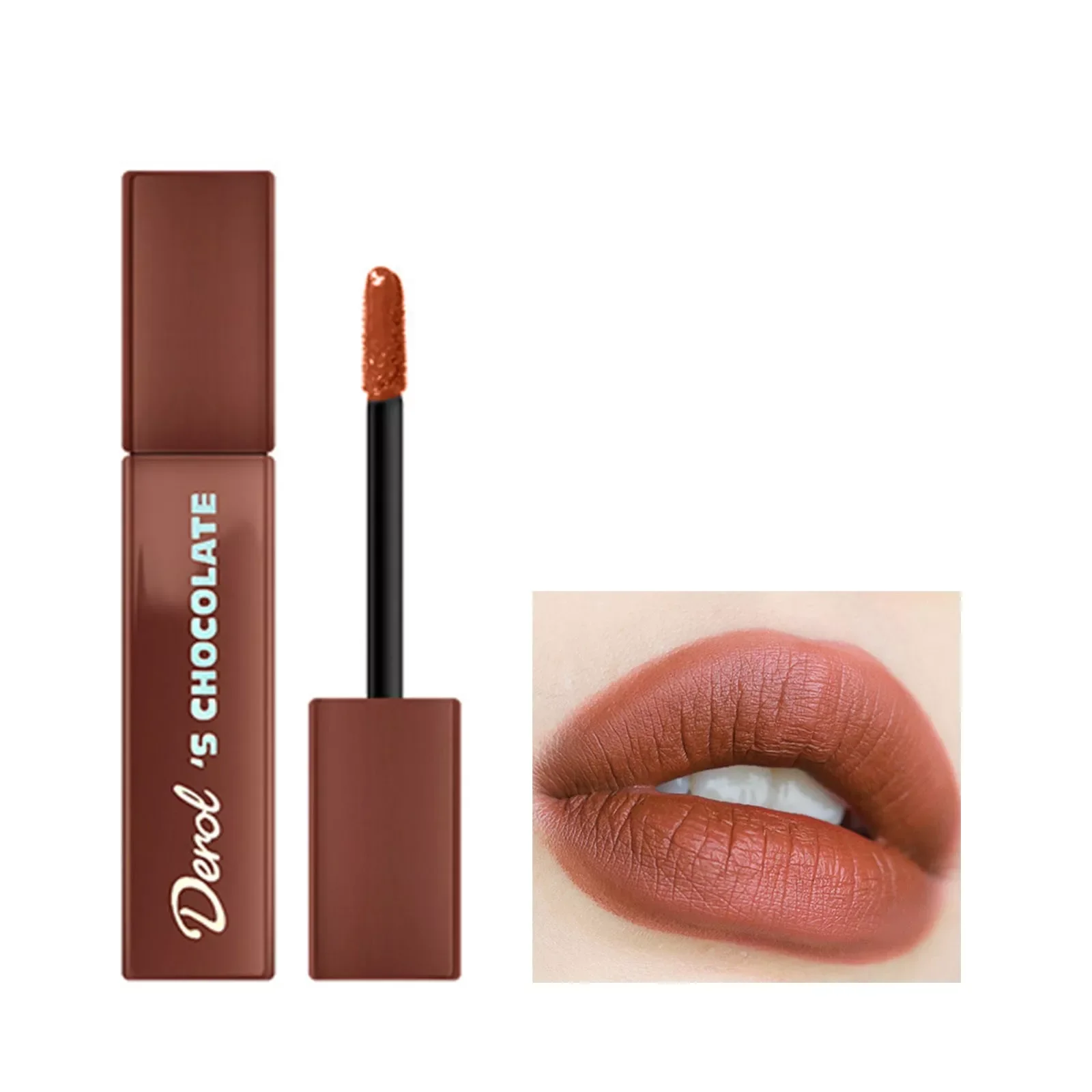 

NEW2023 Liquid Lipstick Not Easy To Stain Cup Velvet Chocolate Lip Glaze Shiny Moisturizing Liquid Lipstick Lip Stain Waterproof