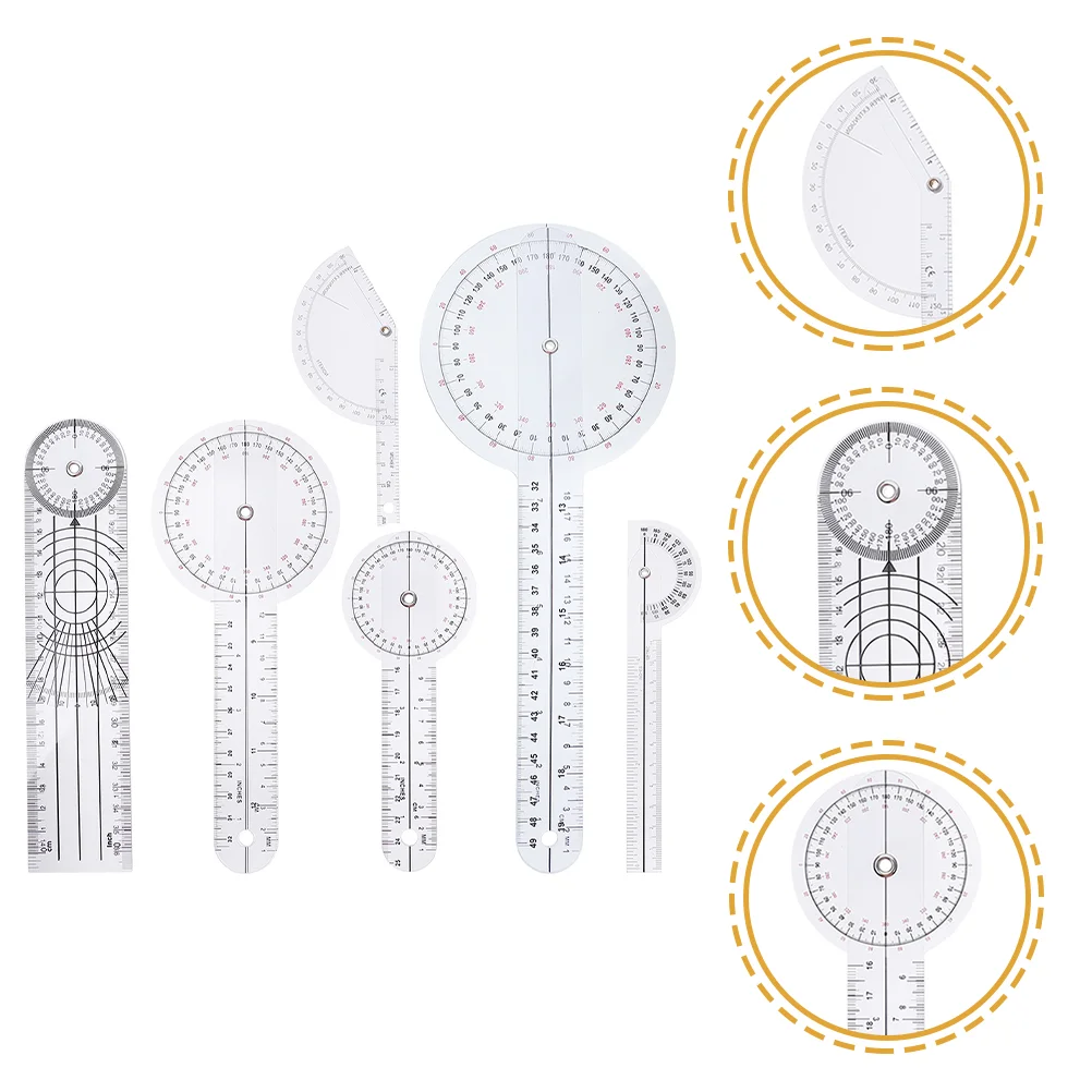 

Goniometer Arthrodial Physical Angle Finger Physiotherapy Measure Protractorsmall Flexible 12 Inch Ruler